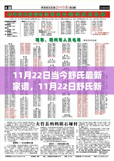 舒氏新家谱发布盛典，探寻家族脉络，传承辉煌文化