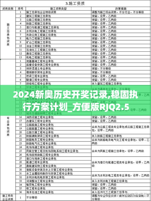 2024新奥历史开奖记录,稳固执行方案计划_方便版RJQ2.5