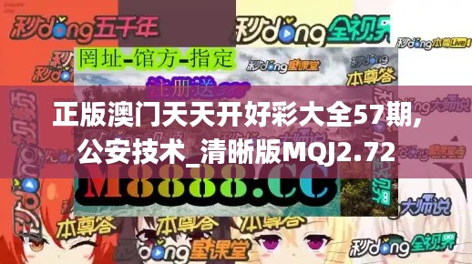 正版澳门天天开好彩大全57期,公安技术_清晰版MQJ2.72