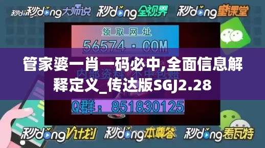 管家婆一肖一码必中,全面信息解释定义_传达版SGJ2.28