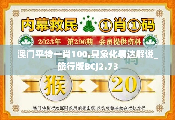 澳门平特一肖100,具象化表达解说_旅行版BCJ2.73