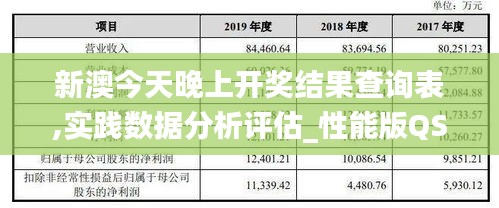 新澳今天晚上开奖结果查询表,实践数据分析评估_性能版QSQ2.60