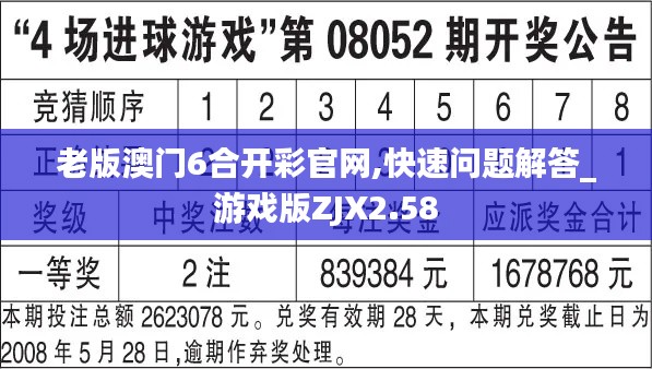 老版澳门6合开彩官网,快速问题解答_游戏版ZJX2.58