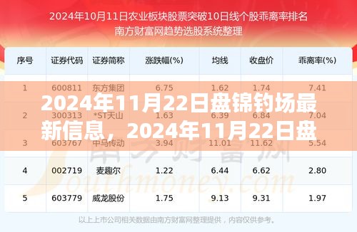 盘锦钓场最新探秘，与自然美景的不解之缘，启程寻找内心平静之旅（2024年11月22日）