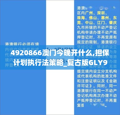 4920866澳门今晚开什么,担保计划执行法策略_复古版GLY9.94