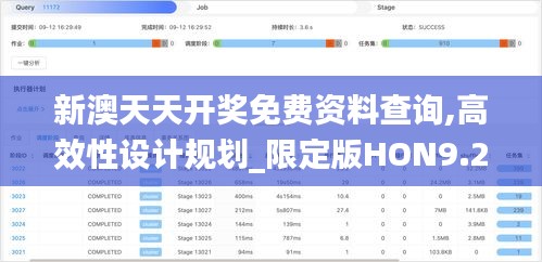 新澳天天开奖免费资料查询,高效性设计规划_限定版HON9.29