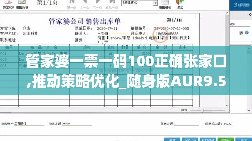 管家婆一票一码100正确张家口,推动策略优化_随身版AUR9.51