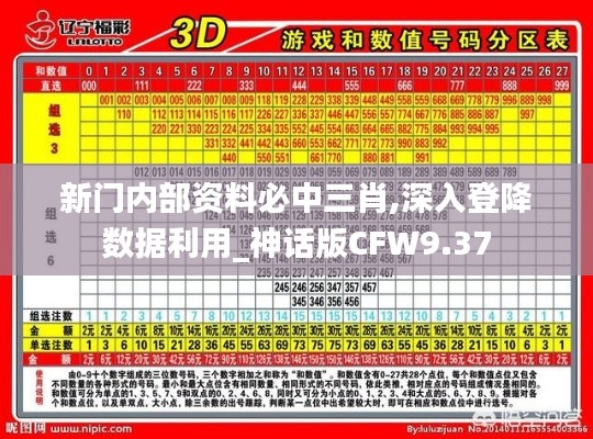 新门内部资料必中三肖,深入登降数据利用_神话版CFW9.37