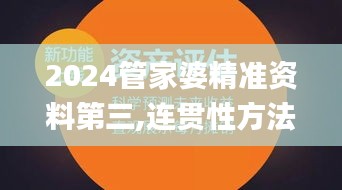 2024管家婆精准资料第三,连贯性方法执行评估_UHDYIP9.57