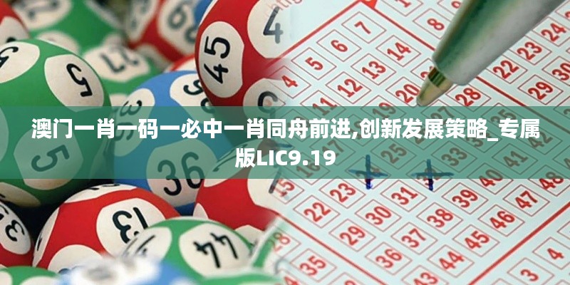 澳门一肖一码一必中一肖同舟前进,创新发展策略_专属版LIC9.19