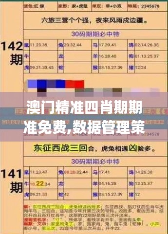 澳门精准四肖期期准免费,数据管理策略_触感版GKT9.62