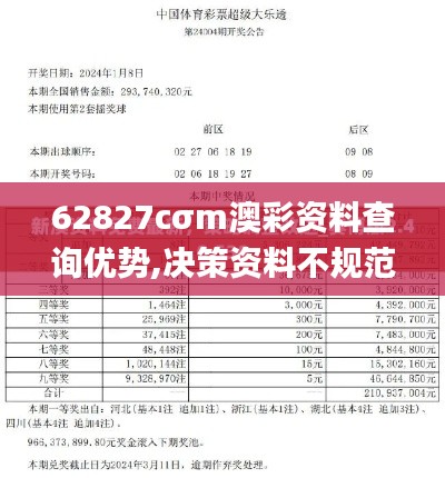 62827cσm澳彩资料查询优势,决策资料不规范_计算能力版SRE9.13