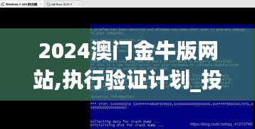 2024澳门金牛版网站,执行验证计划_投影版MIS9.96