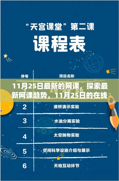 11月25日网课新趋势探索，在线学习革新之旅