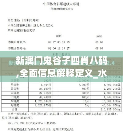 新澳门鬼谷子四肖八码,全面信息解释定义_水晶版SZB7.3