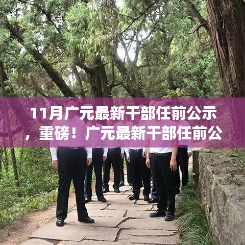 广元市最新干部任前公示揭晓，11月新篇章开启重磅人事变动