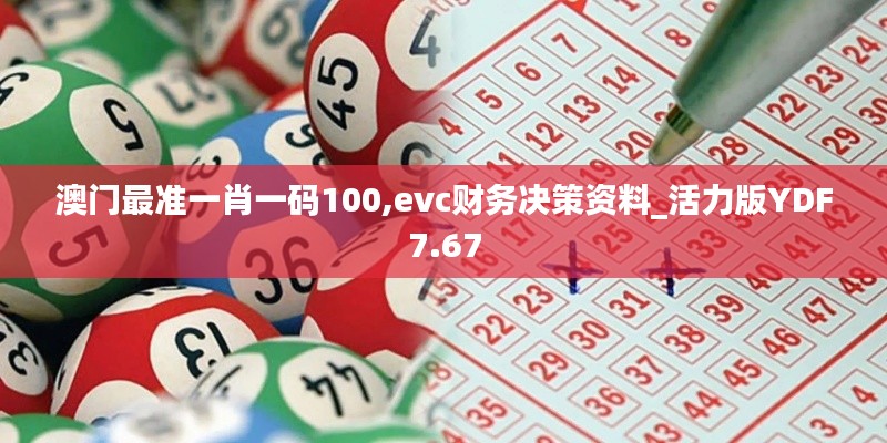 澳门最准一肖一码100,evc财务决策资料_活力版YDF7.67