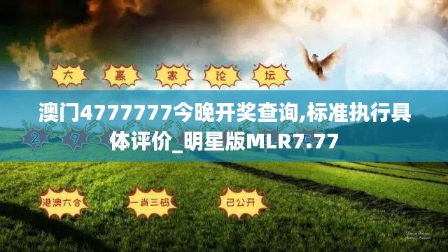 澳门4777777今晚开奖查询,标准执行具体评价_明星版MLR7.77