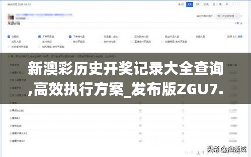 新澳彩历史开奖记录大全查询,高效执行方案_发布版ZGU7.77