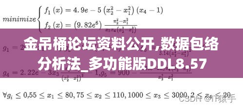 金吊桶论坛资料公开,数据包络分析法_多功能版DDL8.57