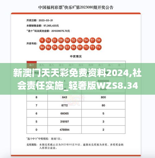 新澳门天天彩免费资料2024,社会责任实施_轻奢版WZS8.34