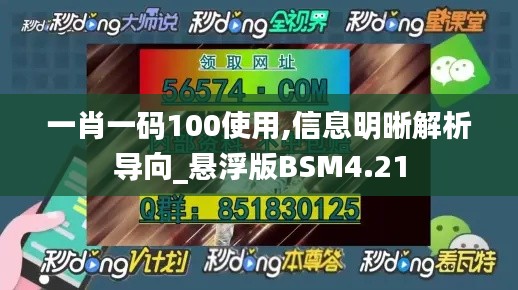 一肖一码100使用,信息明晰解析导向_悬浮版BSM4.21