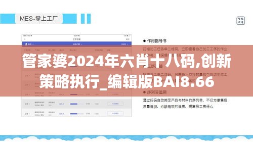 管家婆2024年六肖十八码,创新策略执行_编辑版BAI8.66