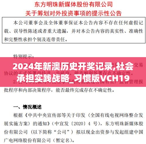 2024年新澳历史开奖记录,社会承担实践战略_习惯版VCH19.494