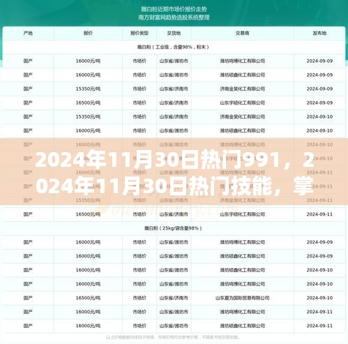 掌握热门技能，2024年11月30日热门任务全攻略详解