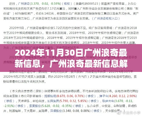 2024年11月30日广州浪奇最新动态及信息解析，机遇与挑战一览