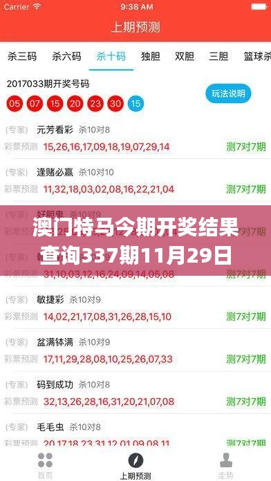 澳门特马今期开奖结果查询337期11月29日星期六,可持续实施探索_挑战款57.738-8