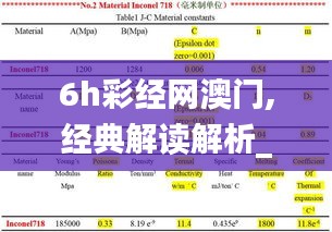 6h彩经网澳门,经典解读解析_精简版8.968