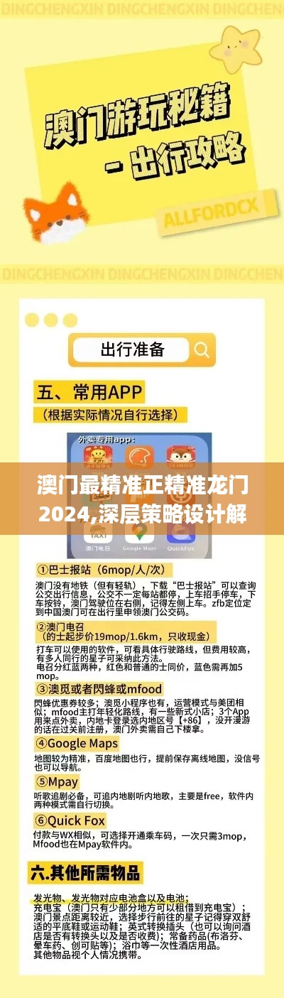 澳门最精准正精准龙门2024,深层策略设计解析_黄金版4.616