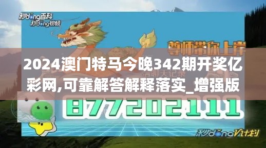 2024澳门特马今晚342期开奖亿彩网,可靠解答解释落实_增强版2.675