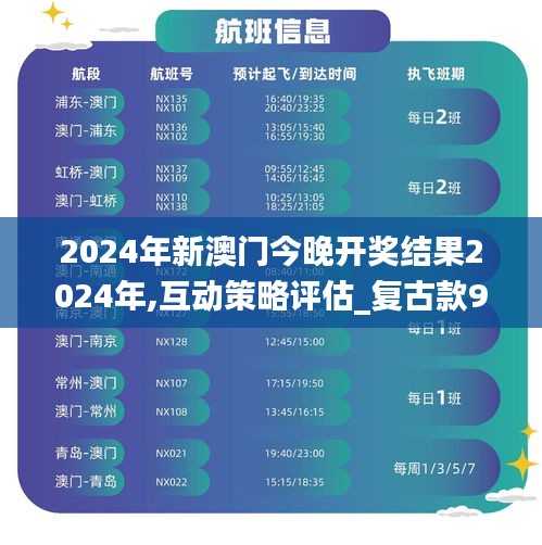 2024年新澳门今晚开奖结果2024年,互动策略评估_复古款9.420