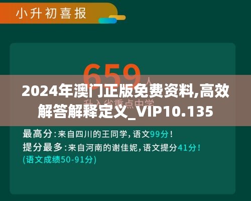 2024年澳门正版免费资料,高效解答解释定义_VIP10.135