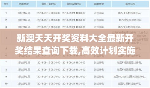 新澳天天开奖资料大全最新开奖结果查询下载,高效计划实施解析_T9.470