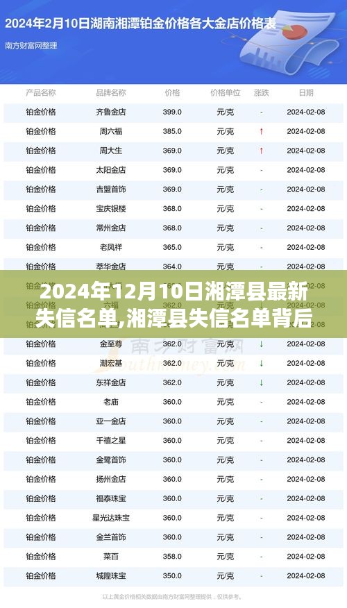 湘潭失信名单背后的励志故事，重塑自信，成就未来之光之路（2024年12月10日更新）