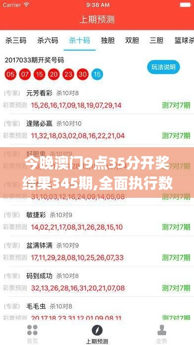 今晚澳门9点35分开奖结果345期,全面执行数据设计_Phablet5.444