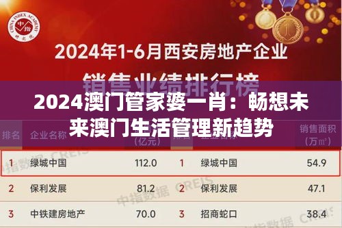 2024澳门管家婆一肖：畅想未来澳门生活管理新趋势