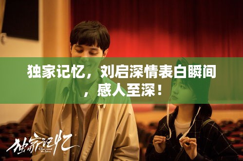 独家记忆，刘启深情表白瞬间，感人至深！