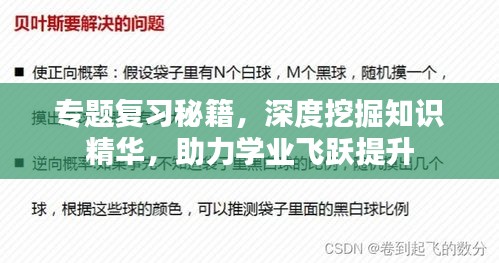 专题复习秘籍，深度挖掘知识精华，助力学业飞跃提升